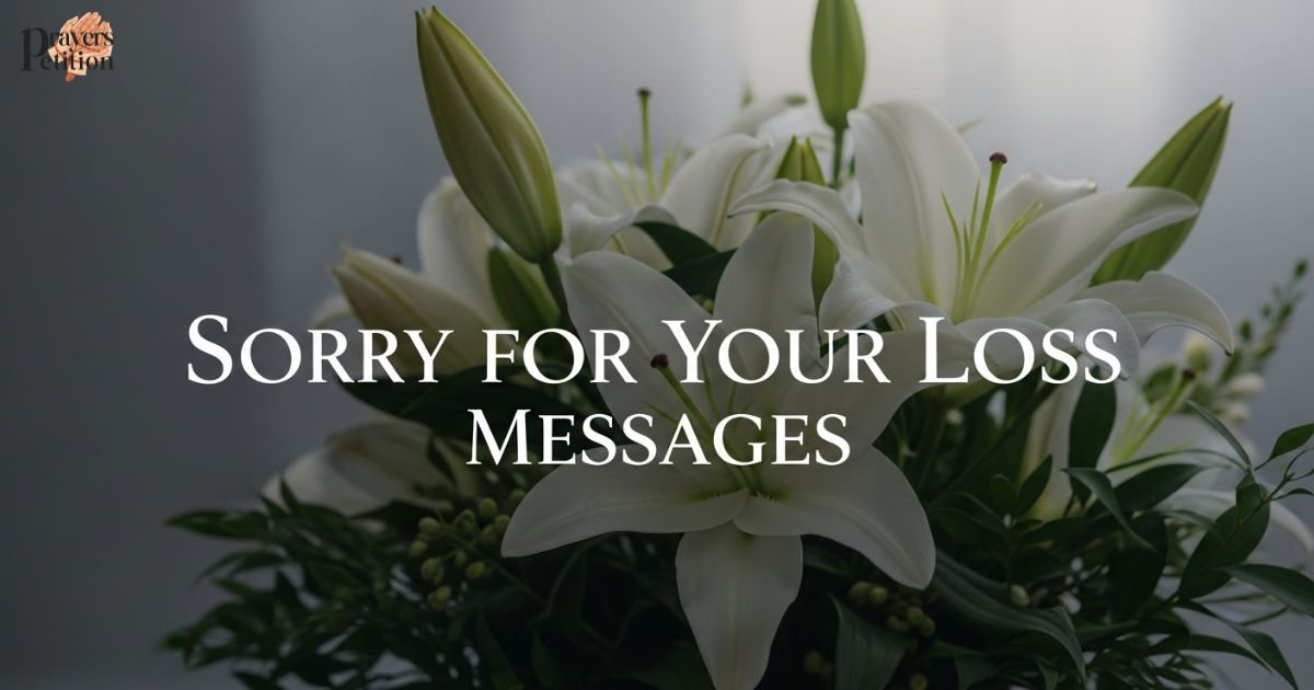 200+ Heartfelt Sorry for Your Loss Messages to Comfort Loved Ones