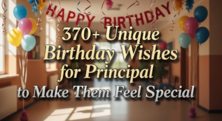 370+Unique Birthday Wish for Principal to Make Them Feel Special